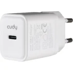 Cudy Φορτιστής Χωρίς Καλώδιο GaN με Θύρα USB-C 30W Power Delivery / Quick Charge 3.0 Λευκός (CH30_EU)