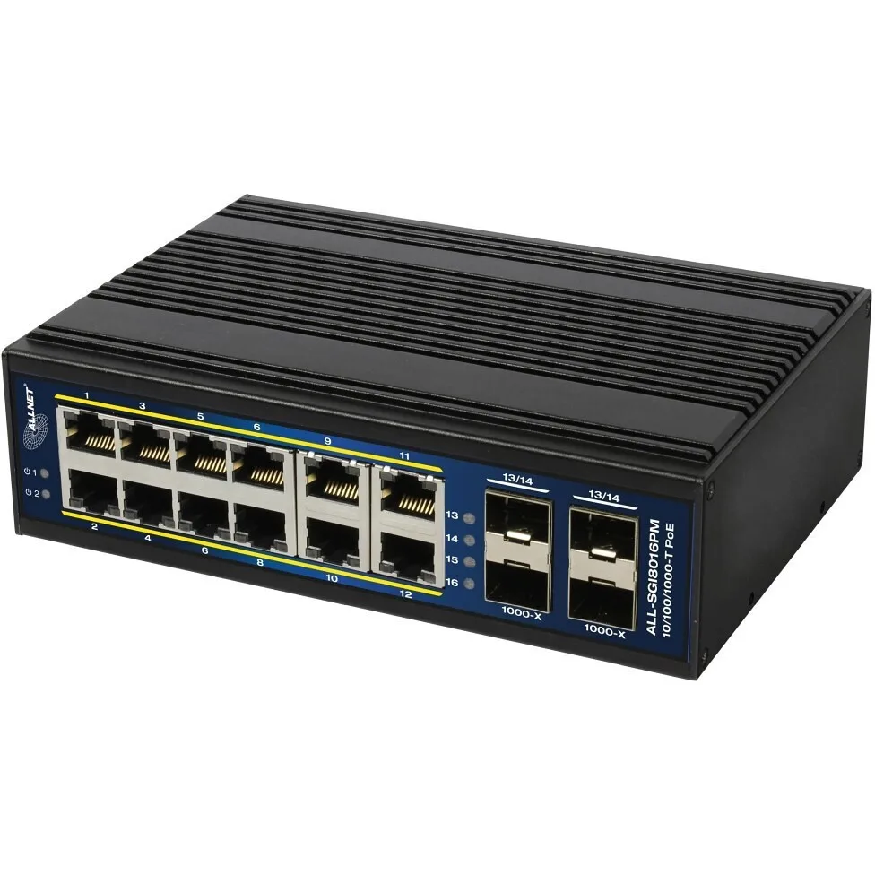 20250312115631_allnet_all_sgi8016pm_managed_l3_poe_switch_me_12_thyres_gigabit_1gbps_ethernet_kai_4_sfp_thyres Allnet ALL-SGI8016PM Managed L3 PoE+ Switch με 12 Θύρες Gigabit (1Gbps) Ethernet και 4 SFP Θύρες - Image 1
