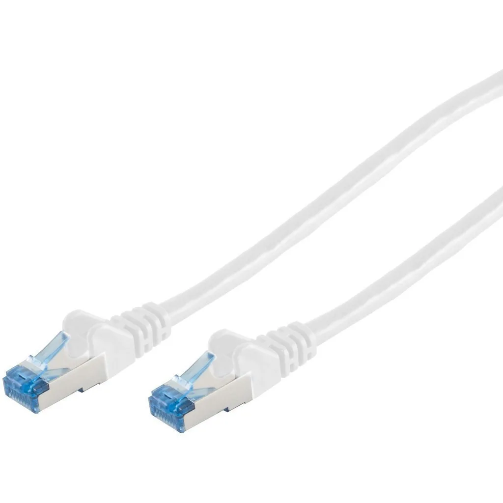 S/FTP Cat.6a Καλώδιο Δικτύου Ethernet 1m Λευκό 1τμχ (75711-W) - Image 1