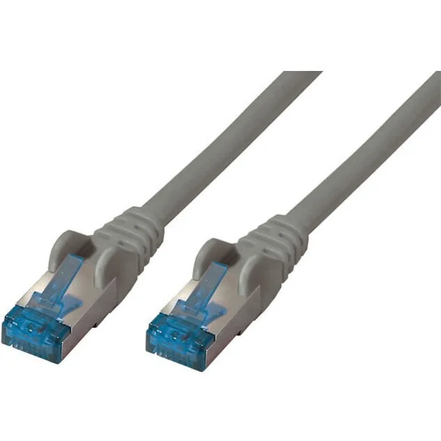 S/FTP Cat.6a Καλώδιο Δικτύου Ethernet 1m Γκρι 1τμχ 75711 - Image 1