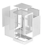 Deepcool CH170 Digital Mini Tower Κουτί Υπολογιστή με Πλαϊνό Παράθυρο Λευκό