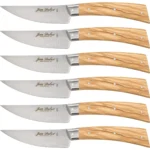 Laguiole Μαχαίρια Steak από Ανοξείδωτο Ατσάλι 10cm 6τμχ