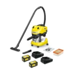 Karcher WD 4-18 S Dual Επαναφορτιζόμενη Σκούπα Υγρών / Στερεών με Πλαστικό Κάδο 20lt