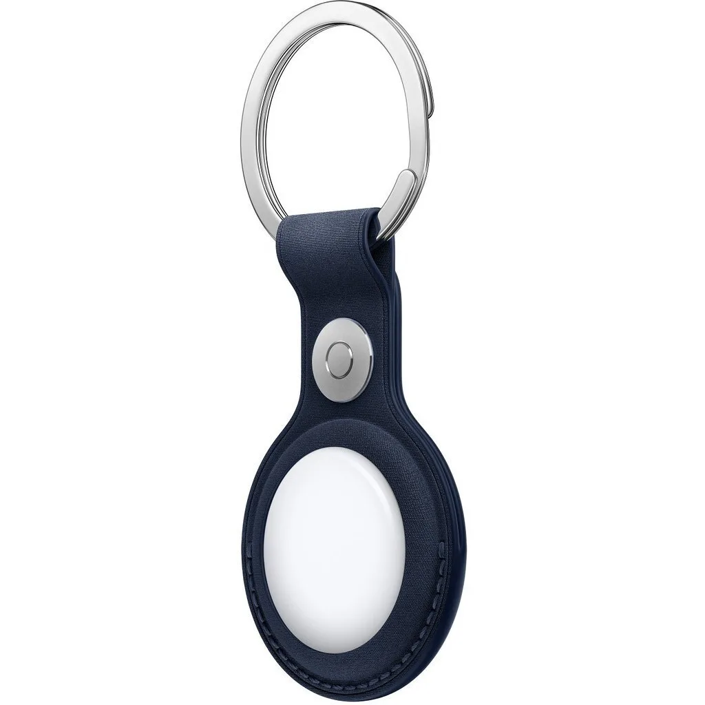 20250312134423_d8b6d42c Apple Finewoven Key Ring Θήκη Μπρελόκ Δερμάτινη για AirTag Deep Blue - Image 1