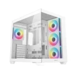 Deepcool CG530 4F Gaming Midi Tower Κουτί Υπολογιστή με Πλαϊνό Παράθυρο και ARGB Φωτισμό Λευκό