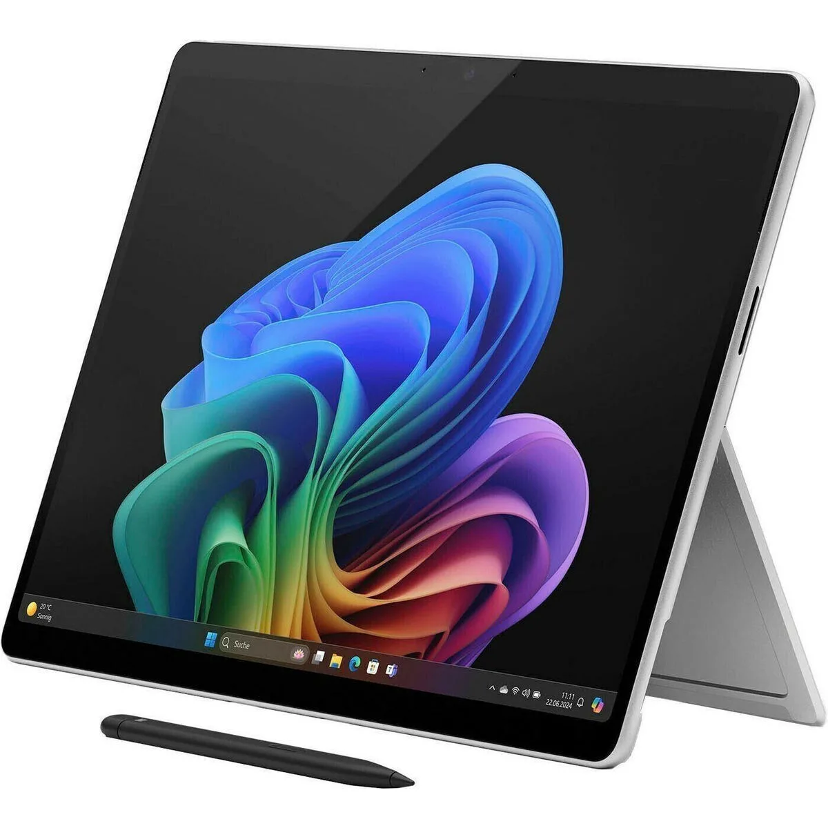 Microsoft Surface Pro Copilot+ PC (11th Edition) 13" Tablet (16GB/512GB/Snapdragon X Elite/Windows 11 Home) Platinum - Image 1