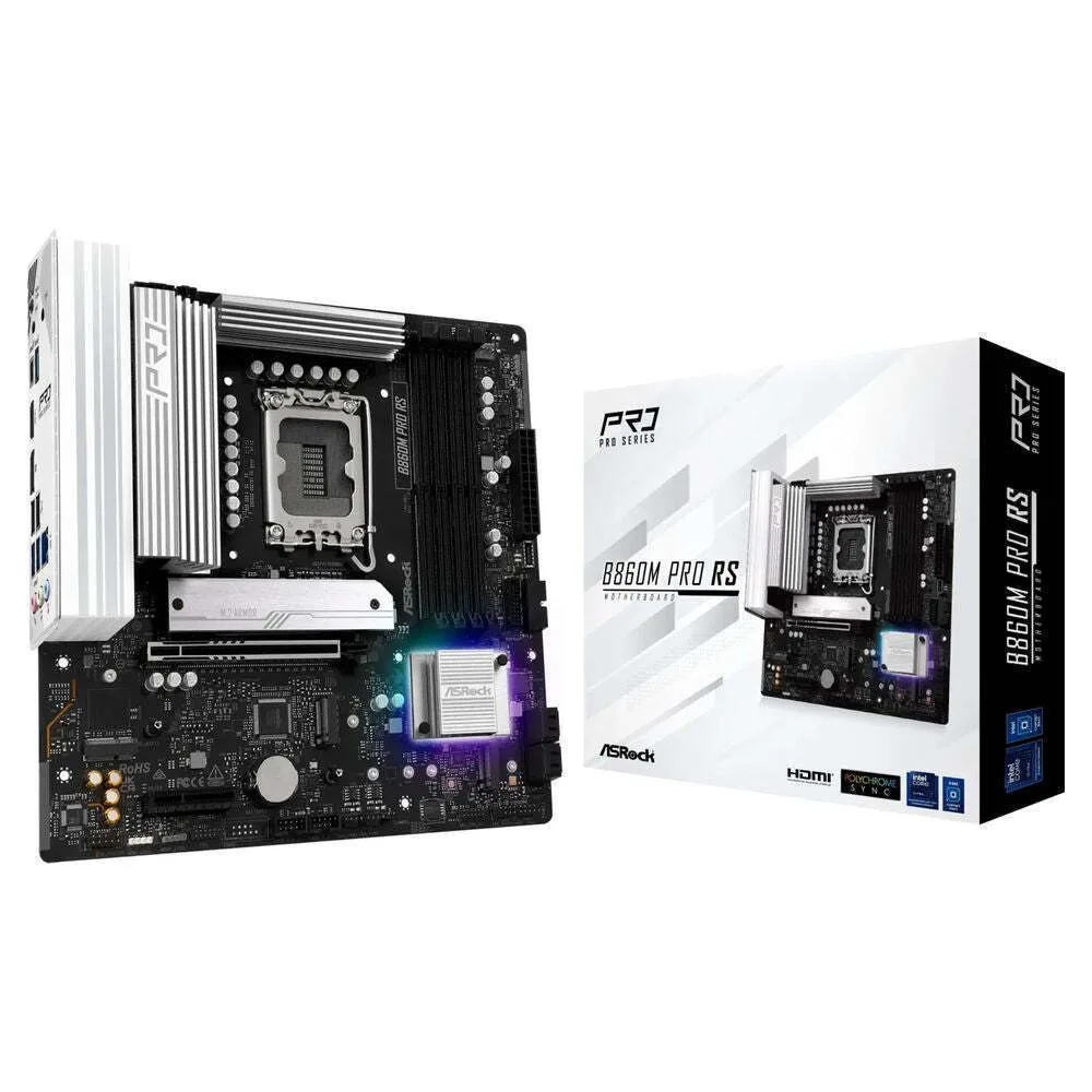 ASRock B860M Pro RS Motherboard Micro ATX με Intel 1851 Socket 90-MXBRP-A0UAYZ - Image 1