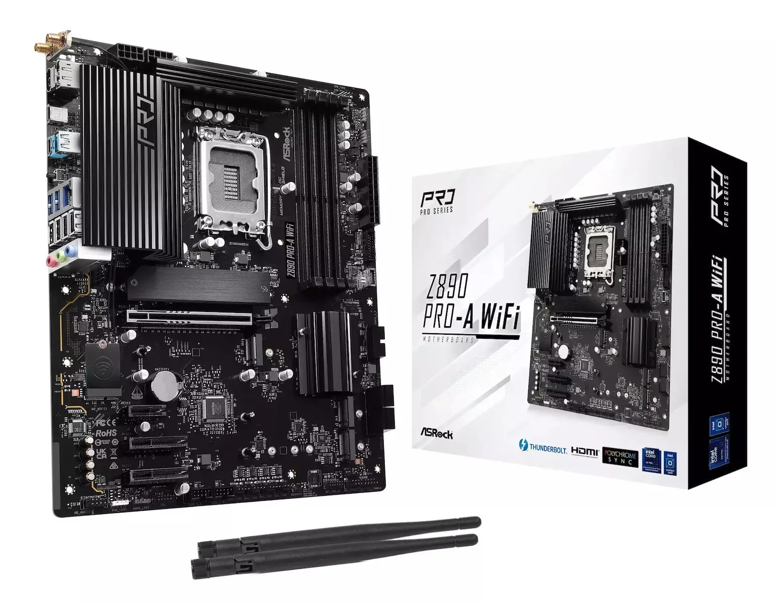 ASRock Z890 Pro-A WIFI Motherboard ATX με Intel 1851 Socket 90-MXBP60-A0UAYZ - Image 1