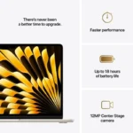 Apple MacBook Air 13.6" IPS Retina Display (M4-10‑core/16GB/256GB SSD/8-Core GPU) Starlight (International English Keyboard)