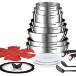 Tefal Ingenio Emotion Σετ Μαγειρικά Σκεύη από Ανοξείδωτο Ατσάλι Silver με Αντικολλητική Επίστρωση L897SJ04 20τμχ