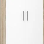Ντουλάπι Γραφείου Ξύλινο Oliv Sonoma/White 74x35x180cm