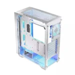 Logic Dart Pro ARGB Gaming Midi Tower Κουτί Υπολογιστή με Πλαϊνό Παράθυρο Λευκό