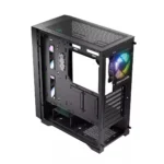Logic Dart Pro ARGB Gaming Midi Tower Κουτί Υπολογιστή με Πλαϊνό Παράθυρο Μαύρο