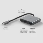 TP-LINK UH3020C USB-C Docking Station με HDMI 4K PD Γκρι