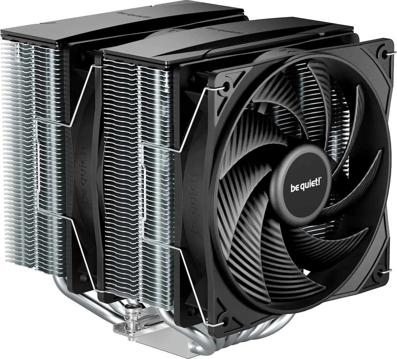 Be Quiet Pure Rock Pro 3 Ψύκτρα Επεξεργαστή Διπλού Ανεμιστήρα για Socket AM4/AM5/1200/115x/1700 Ασημί - Image 1