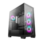 Deepcool CG580 4F Gaming Midi Tower Κουτί Υπολογιστή με Πλαϊνό Παράθυρο και ARGB Φωτισμό Μαύρο