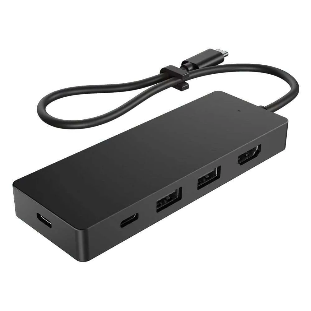 20250318163744_hp_travel_hub_g3_usb_c_docking_station_me_hdmi_4k_pd_mayro HP Travel Hub G3 USB-C Docking Station με HDMI 4K PD Μαύρο - Image 1
