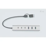 i-tec USB 3.2 Hub 8 Θυρών με σύνδεση USB-A / USB-C Γκρι (CAHUBMETAL7)