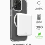 Puro Power Mag MagSafe 5000mAh 15W με Θύρα USB-C Λευκό