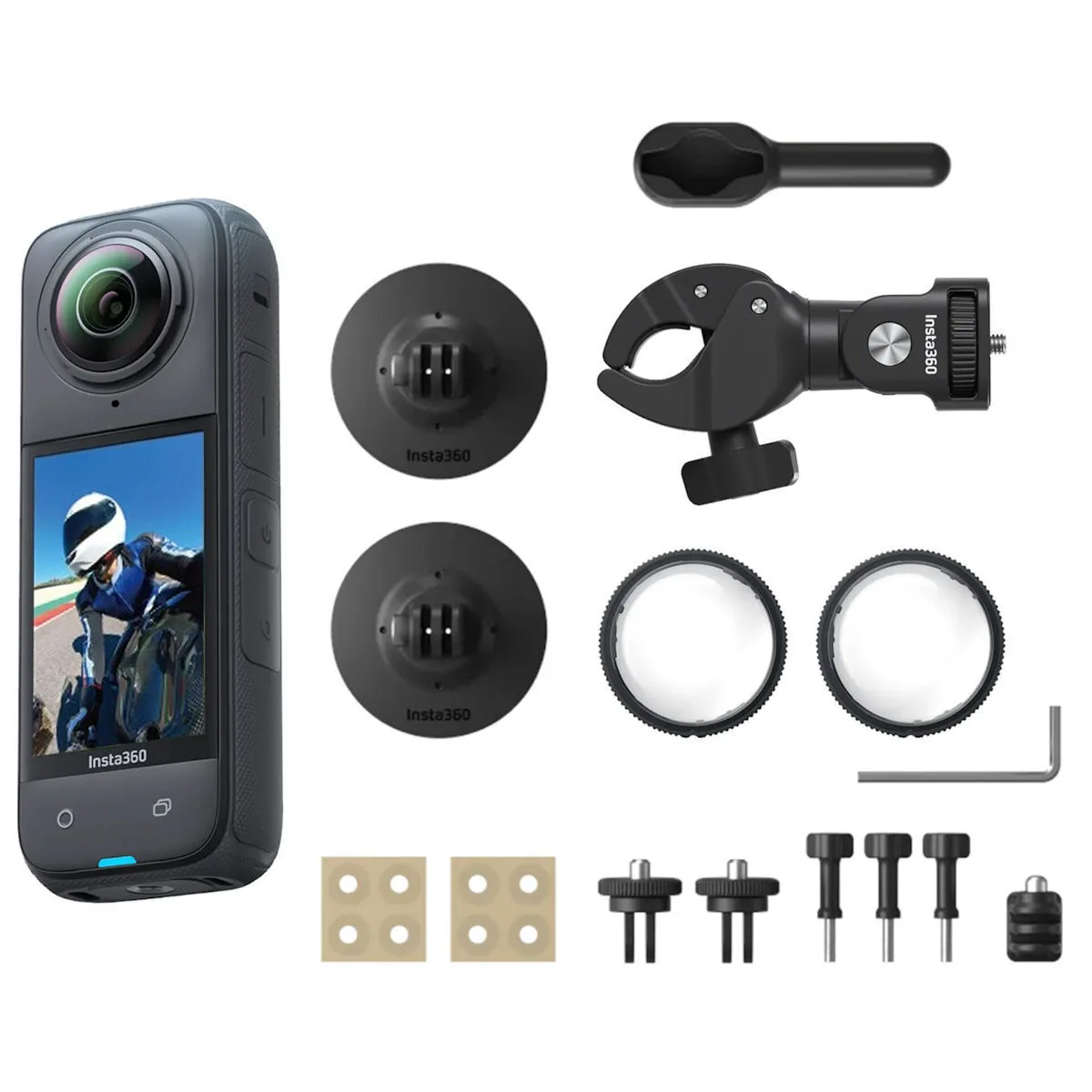 20250319161223_insta360_x4_action_camera_8k_lipsis_360_ypovrychia_motorrad_bundle_me_othoni_afis_2_5_kai_wi_fi_mayri Insta360 X4 Action Camera 8K Λήψης 360° Υποβρύχια Motorrad Bundle με Οθόνη Αφής 2.5" και Wi-Fi Μαύρη - Image 1