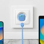 Puro Φορτιστής Χωρίς Καλώδιο GaN με Θύρα USB-C 20W Power Delivery Μπλε (PUFCMTCUSBC20WGBLUE)