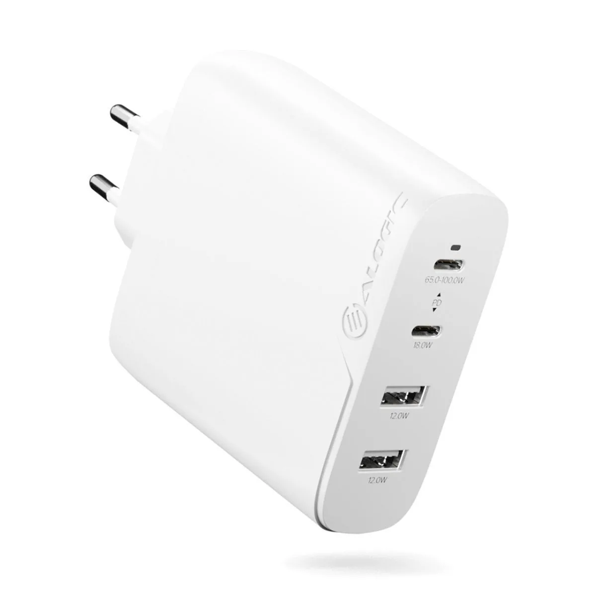 20250320131902_alogic_fortistis_choris_kalodio_me_2_thyres_usb_a_kai_2_thyres_usb_c_100w_power_delivery_leykos_wcg4x100_eu Alogic Φορτιστής Χωρίς Καλώδιο με 2 Θύρες USB-A και 2 Θύρες USB-C 100W Power Delivery Λευκός (WCG4X100-EU) - Image 1
