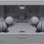 Audio Technica ATH-CKR7TW In-ear Bluetooth Handsfree Ακουστικά με Θήκη Φόρτισης Γκρι