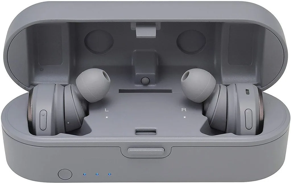 Audio Technica ATH-CKR7TW In-ear Bluetooth Handsfree Ακουστικά με Θήκη Φόρτισης Γκρι - Image 1