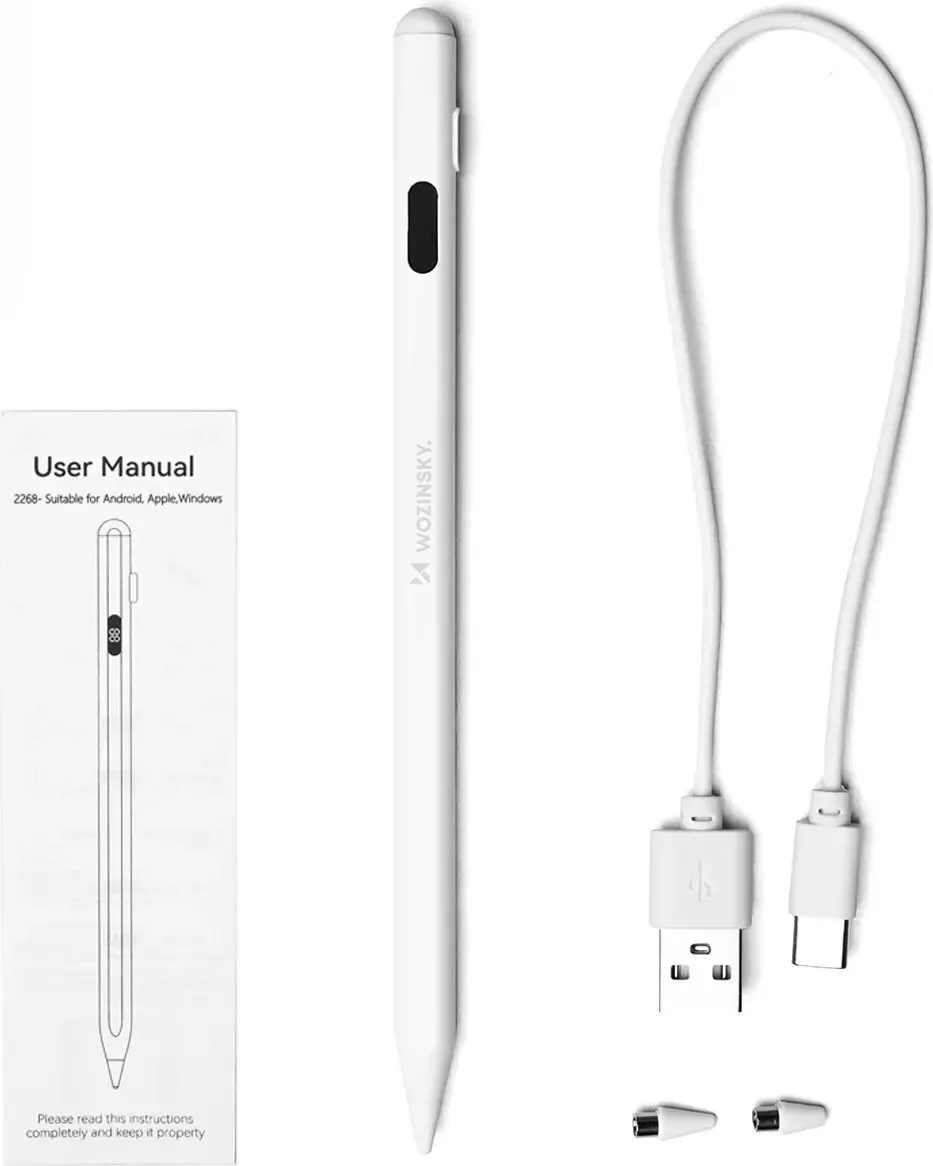 20250320132339_53f3c529 Wozinsky Active Stylus Ψηφιακή σε Λευκό χρώμα - Image 1