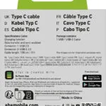 SBS USB 2.0 Cable USB-C male - USB-A Μαύρο 1m