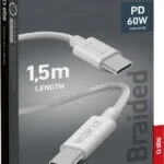 SBS Braided USB 2.0 Cable USB-C male - USB-C 60W Γκρι 1.5m