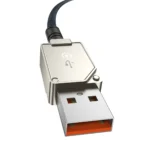 Baseus Unbreakable Braided USB 2.0 Cable USB-C male - USB-A 100W Λευκό 1m P10355801221-00