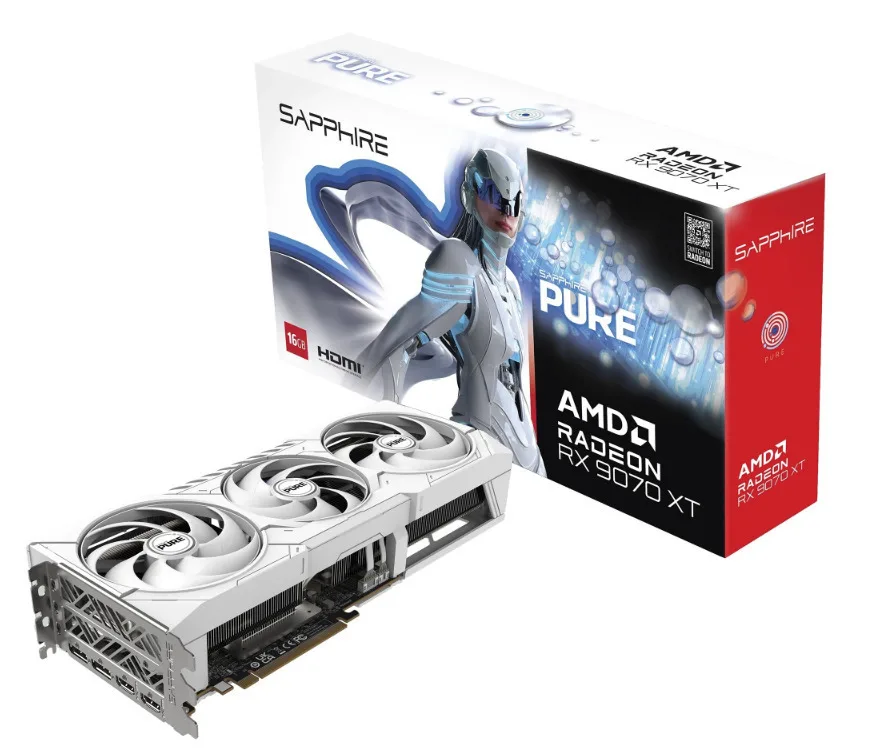 Sapphire Radeon RX 9070 XT 16GB GDDR6 Pure Κάρτα Γραφικών 11348-02-20G - Image 1