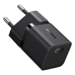 Baseus Φορτιστής Χωρίς Καλώδιο GaN με Θύρα USB-C 25W Power Delivery Μαύρος (Gan5)