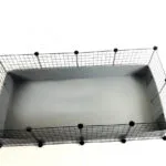C&C Modular Cage Ασημί 145x75x37cm