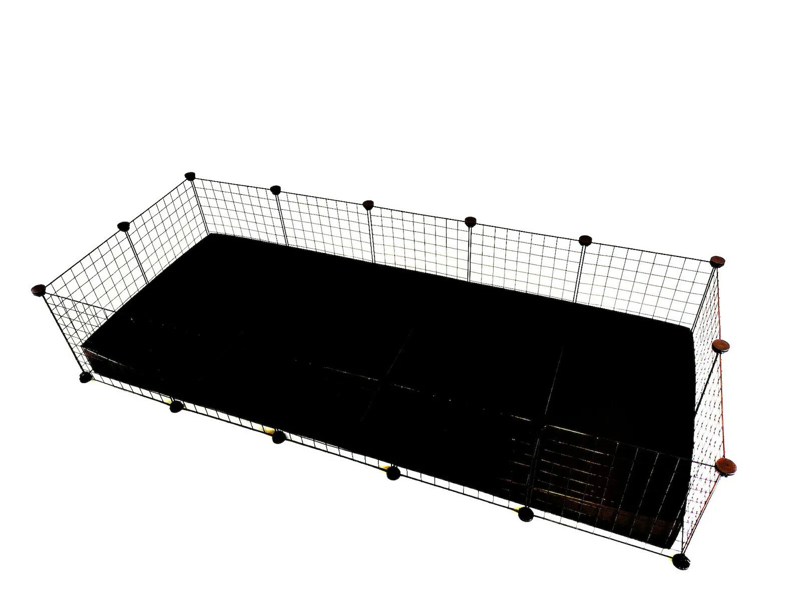 20250324163800_c2febf82 C&C C&C Modular Cage Περίφραξη Κουνελιών Μαύρη 180x75x37cm - Image 1