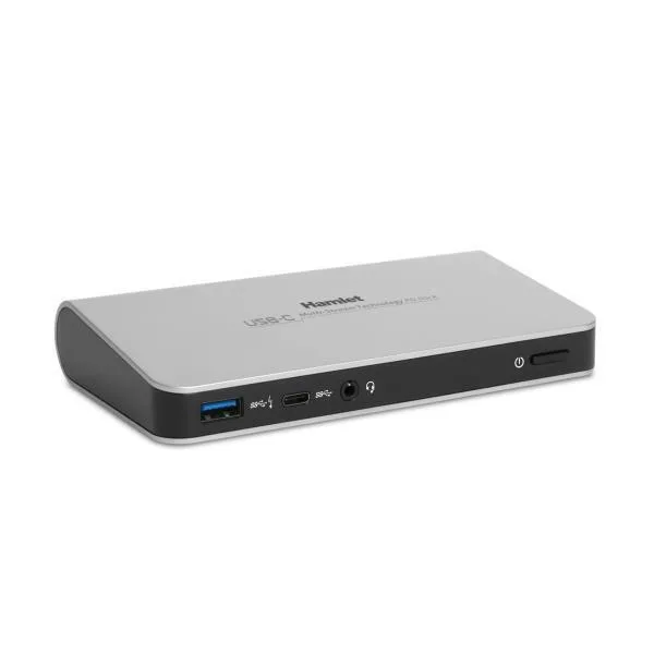 Hamlet USB-C Docking Station με HDMI/DisplayPort 4K PD Ethernet και σύνδεση 2 Οθονών (HDOCKS500C) - Image 1