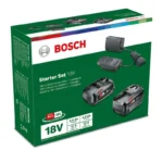 Bosch Σετ 2 Μπαταριών Εργαλείου Λιθίου 18V Χωρητικότητας 4Ah/2Ah με Φορτιστή 1600A027U9