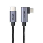 Unitek Angle (90°) USB 2.0 Cable USB-C male - USB-C 100W Μαύρο 2m (C14123BK-2M)