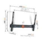 Vogel's S 1613 TILT 77 Βάση Τηλεόρασης Τοίχου έως 77" και 35kg