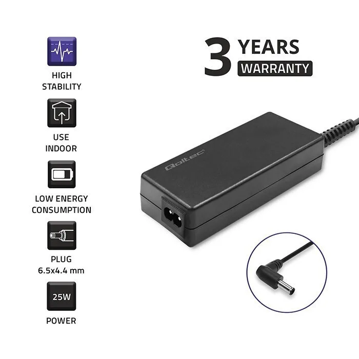 20250327171452_957c6551 Qoltec Φορτιστής Laptop 25W 19V 1.3A για LG με Αποσπώμενο Καλώδιο Τροφοδοσίας (51774) - Image 1