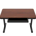 Ηλεκτρικό Γραφείο Ξύλινο Black/walnut με Μεταλλικά Πόδια & USB θύρες 140x70x50εκ.