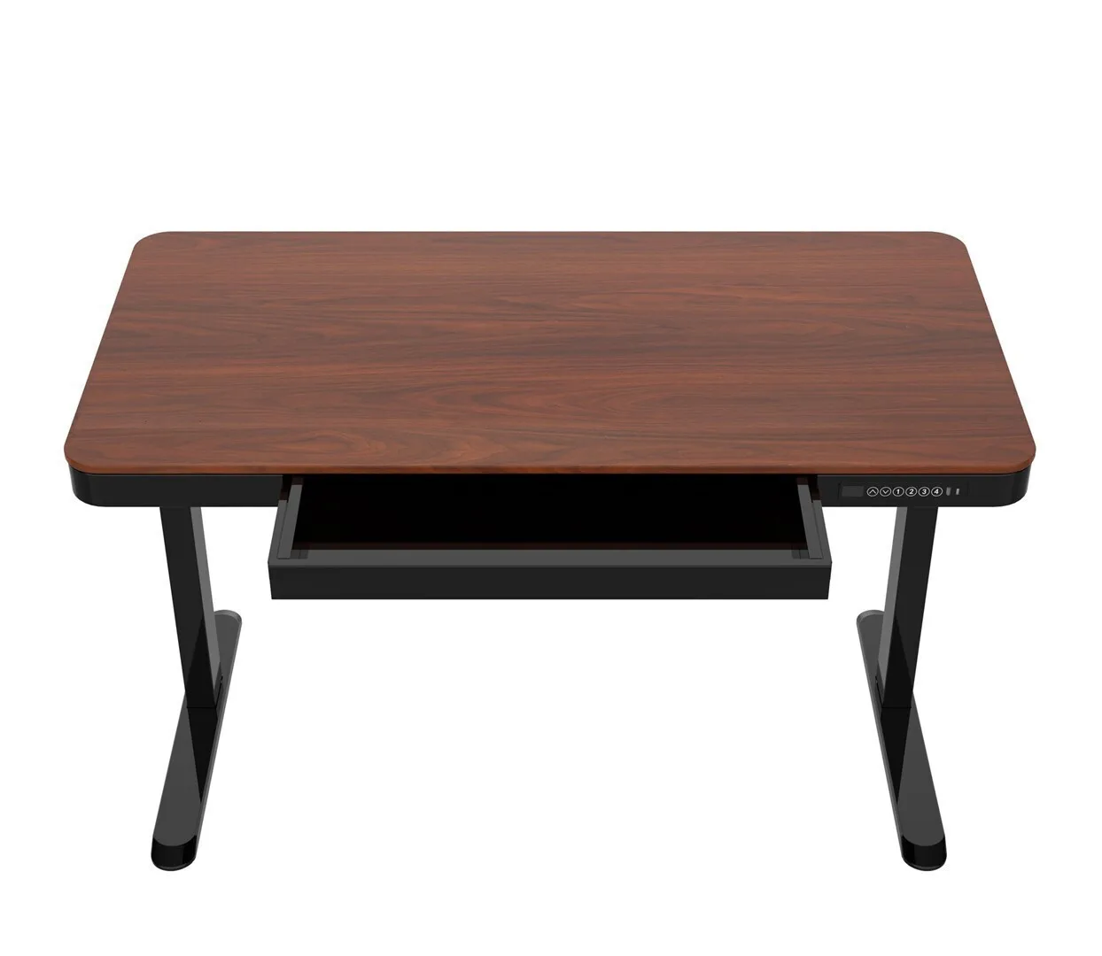 20250328121919_ilektriko_grafeio_xylino_black_walnut_me_metallika_podia_usb_thyres_140x70ek Ηλεκτρικό Γραφείο Ξύλινο Black/walnut με Μεταλλικά Πόδια & USB θύρες 140x70x50εκ. - Image 1