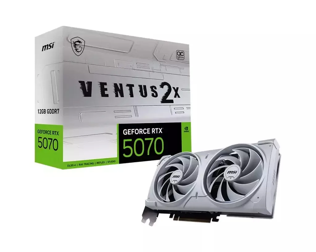 MSI GeForce RTX 5070 12GB GDDR7 Ventus 2X OC Κάρτα Γραφικών - Image 1