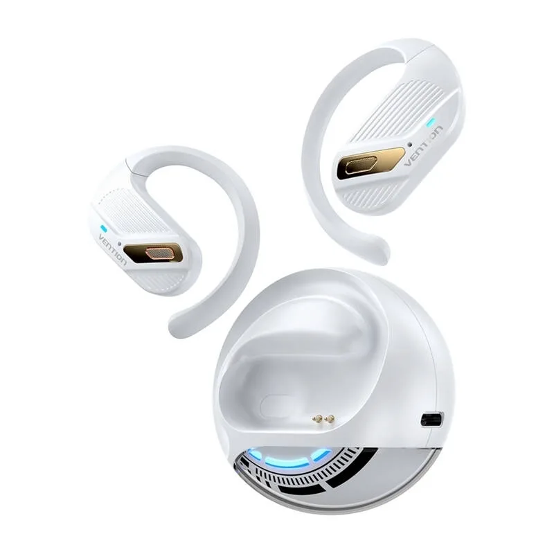 20250331144450_8f4963ca Vention OpenBeat O12 Open Ear Bluetooth Handsfree Ακουστικά με Αντοχή στον Ιδρώτα και Θήκη Φόρτισης Λευκά - Image 1