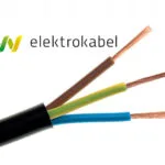 Right Wire H03vv-f/omy 300v 3x1,5 Black Cable Elektrokabel 100m