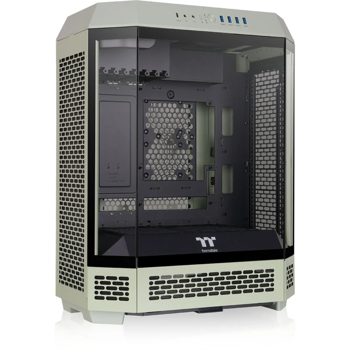 Thermaltake The Tower 600 Gaming Midi Tower Κουτί Υπολογιστή με Πλαϊνό Παράθυρο Πράσινο - Image 1