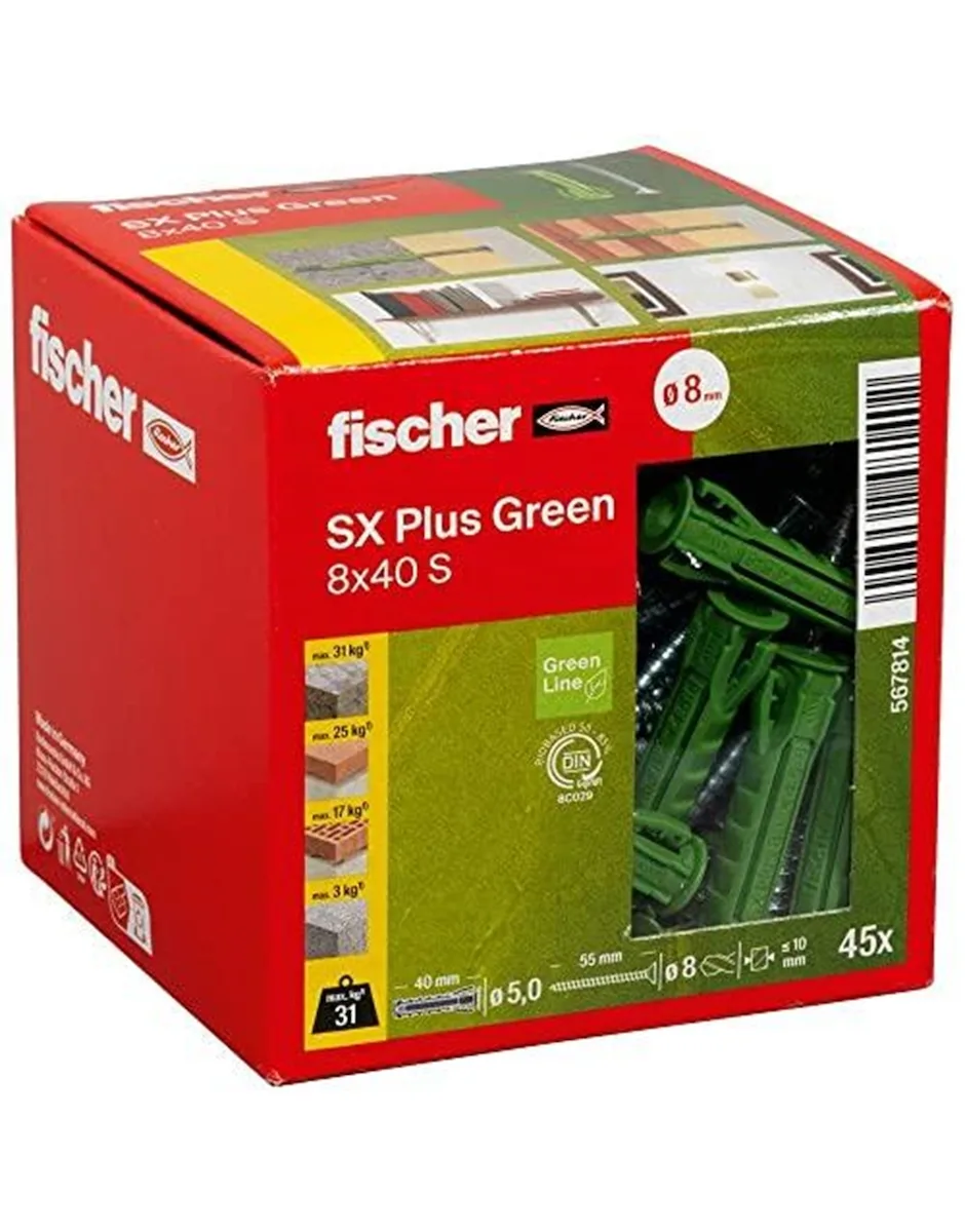 20250401113853_fischer_oupa_plastiko_8x40mm_40tmch_567814 fischer Ούπα Πλαστικό 8x40mm 40τμχ 567814 - Image 1