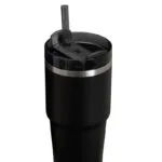 Stanley Quencher H2.0 FlowState Ανακυκλώσιμο Ποτήρι Θερμός Ανοξείδωτο BPA Free 590ml Black με Καλαμάκι 10-10826-305