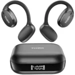 Tozo OpenEgo Open Ear Bluetooth Handsfree Ακουστικά με Αντοχή στον Ιδρώτα και Θήκη Φόρτισης Μαύρα
